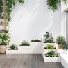 4-Tier Garden Planter in White Solid Pine - 106x104.5 cm