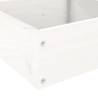 4-Tier Garden Planter in White Solid Pine - 106x104.5 cm