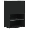 Black LED TV Cabinets - 2 pcs Stylish Design | Hipo Market