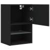 Black LED TV Cabinets - 2 pcs Stylish Design | Hipo Market