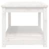 Garden Table White 82.5x50.5x45 cm - Solid Wood Pine