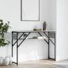 Elegant Grey Sonoma Console Table with Shelf - 105x30x75cm