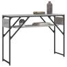 Elegant Grey Sonoma Console Table with Shelf - 105x30x75cm