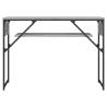 Elegant Grey Sonoma Console Table with Shelf - 105x30x75cm