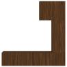 5 Piece TV Wall Units - Brown Oak Engineered Wood | Hipo Market