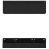 5 Piece Black Engineered Wood TV Wall Units | Hipo Market