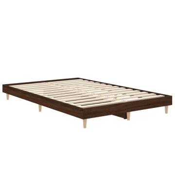 Brown Oak Bed Frame 120x190 cm | Small Double - Hipomarket