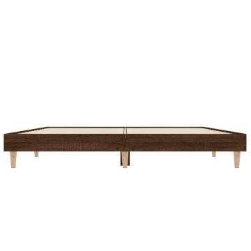 Brown Oak Bed Frame 120x190 cm | Small Double - Hipomarket