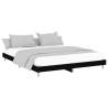 Stylish Black Bed Frame 120x200 cm | Engineered Wood