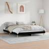 Stylish Black Bed Frame 120x200 cm | Engineered Wood