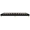 Stylish Black Bed Frame 120x200 cm | Engineered Wood