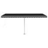 Freestanding Manual Retractable Awning 500x350 cm - Anthracite