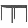 Garden Table Grey 121x82.5 cm - Solid Wood Pine | Hipomarket