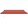 Retractable Awning Orange & Brown 4x3 m - Durable & Stylish