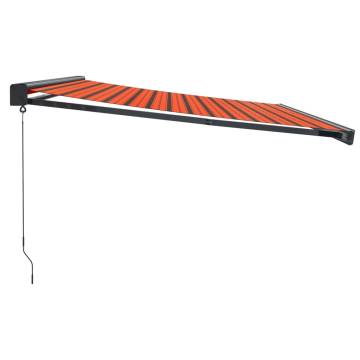 Retractable Awning Orange & Brown 4x3 m - Durable & Stylish