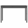 Garden Table Grey 121x82.5 cm - Solid Wood Pine | Hipomarket