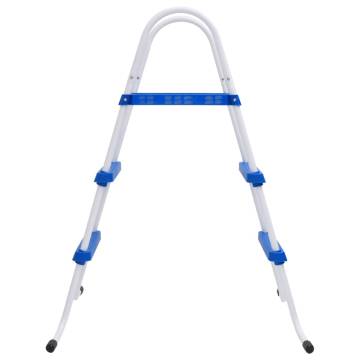 Pool Ladder Blue and White 84 cm Steel - Safe & Durable