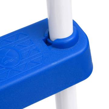 Pool Ladder Blue and White 84 cm Steel - Safe & Durable