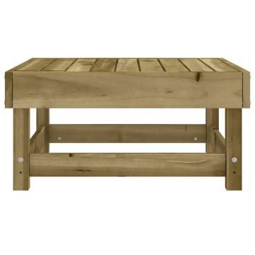 Garden Footstool Impregnated Wood Pine - Stylish & Durable