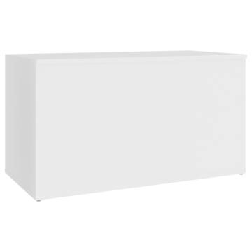 Stylish White Storage Chest - 84x42x46 cm | HipoMarket