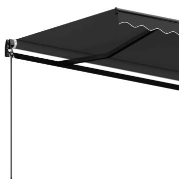 Manual Retractable Awning 500x350 cm Anthracite | HipoMarket