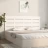 Stylish White Headboard 150x3x80 cm - Solid Pine Wood