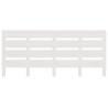 Stylish White Headboard 150x3x80 cm - Solid Pine Wood