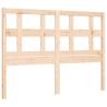 Solid Wood Bed Frame with Headboard - Double Size