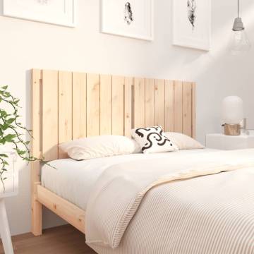 Stylish Solid Wood Pine Bed Headboard - 140.5x4x100 cm