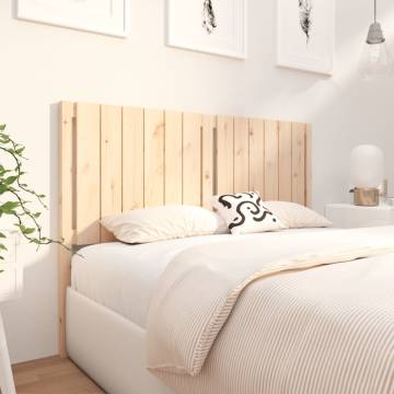 Stylish Solid Wood Pine Bed Headboard - 140.5x4x100 cm