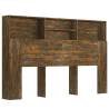 Headboard Cabinet Smoked Oak - 160x19x103.5 cm | HipoMarket