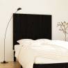 Wall Headboard Black 127.5x3x110 cm Solid Wood Pine Colour black Size 127.5 x 110 cm Quantity in Package 1 