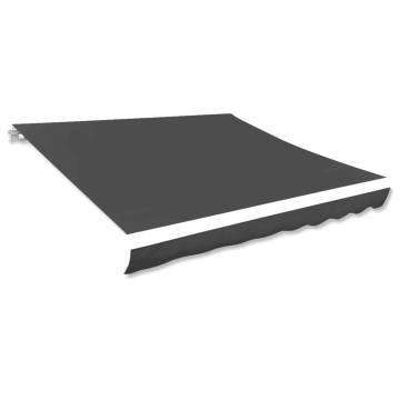 Awning Top Sunshade Canvas Anthracite 500x300 cm | HipoMarket