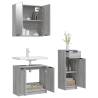 3 Piece Grey Sonoma Bathroom Cabinet Set | Stylish & Practical