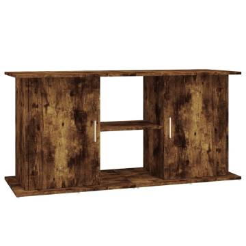 Aquarium Stand Smoked Oak - 121x41x58 cm Engineered Wood