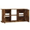 Aquarium Stand Smoked Oak - 121x41x58 cm Engineered Wood