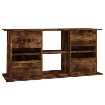 Aquarium Stand Smoked Oak - 121x41x58 cm Engineered Wood