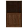 Highboard Brown Oak | 60x35.5x103.5 cm | Durable Engineered Wood