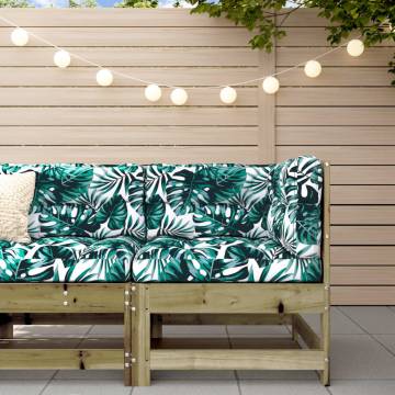 Stylish Garden Corner Sofa - Impregnated Pine Wood