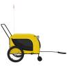 Durable Pet Bike Trailer - Yellow & Black - Comfortable & Safe