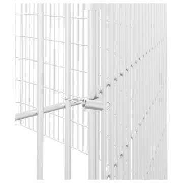 12-Panel Rabbit Cage - 54x80 cm Galvanised Iron | HipoMarket