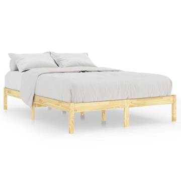 Solid Wood Bed Frame 120x190 cm Small Double - Hipomarket