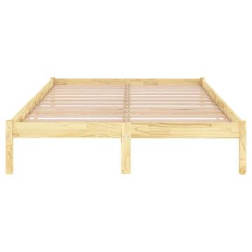 Solid Wood Bed Frame 120x190 cm Small Double - Hipomarket