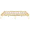 Solid Wood Bed Frame 120x190 cm Small Double - Hipomarket