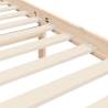 Solid Wood Double Bed Frame with Headboard - HipoMarket