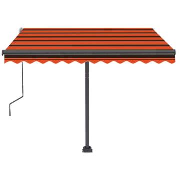 Freestanding Manual Retractable Awning 350x250 cm - Orange/Brown