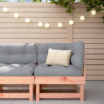 Garden Corner Sofa Solid Wood Douglas | Hipomarket UK