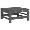 3 Piece Garden Lounge Set - Grey Solid Pine Wood - Hipomarket