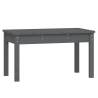 Garden Bench Grey 80x44x45 cm - Solid Pine Wood