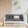 Garden Corner Sofas 2 pcs White Solid Wood Pine Colour white pine Quantity in Package 1 Model corner sofa (2 pcs) 